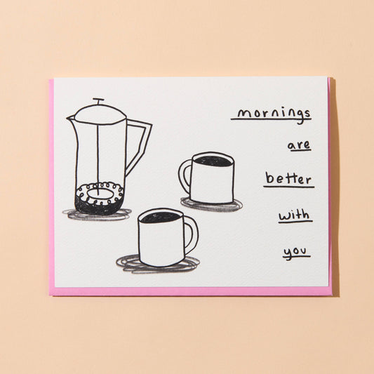 Coffee Cups Greeting Card