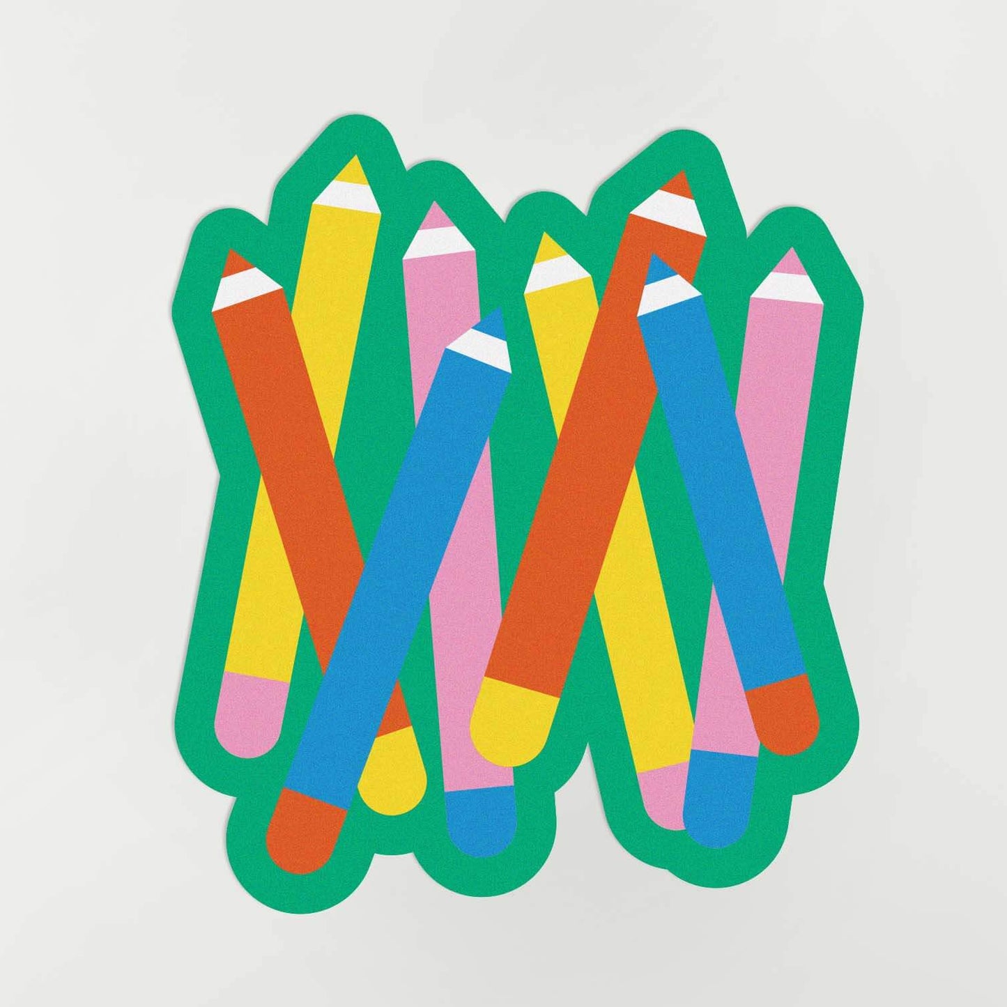 Chunky Pencils Sticker