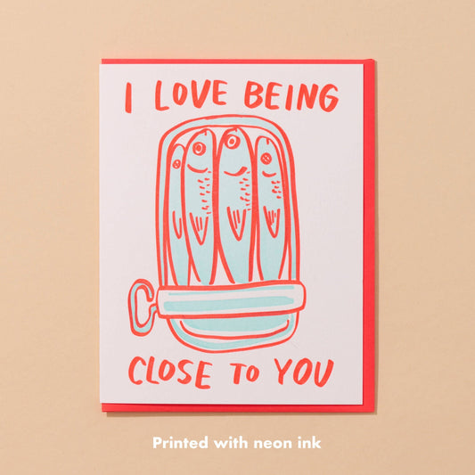 Sardine Love Greeting Card