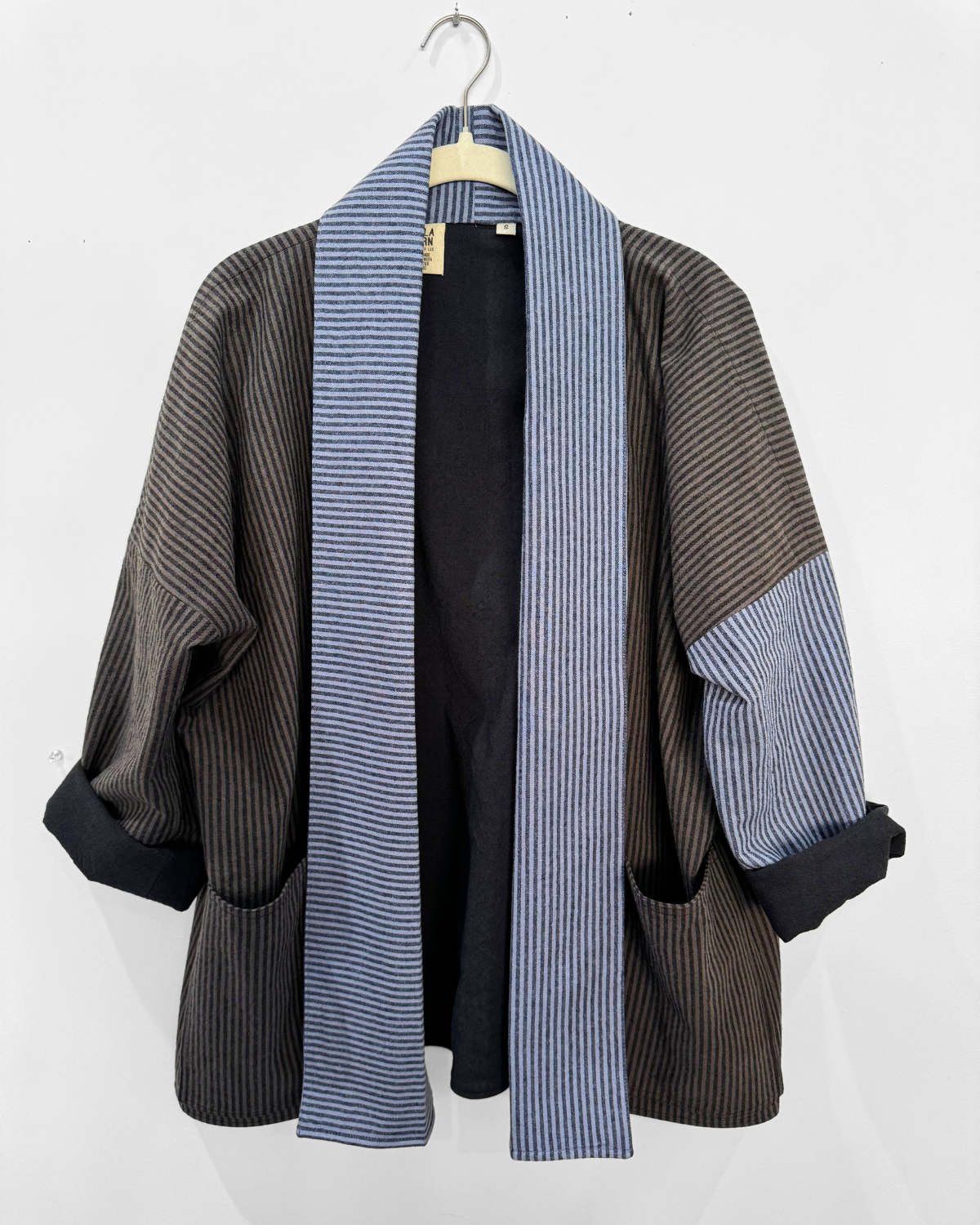 Open Front Cardigan Jacket - Railroad