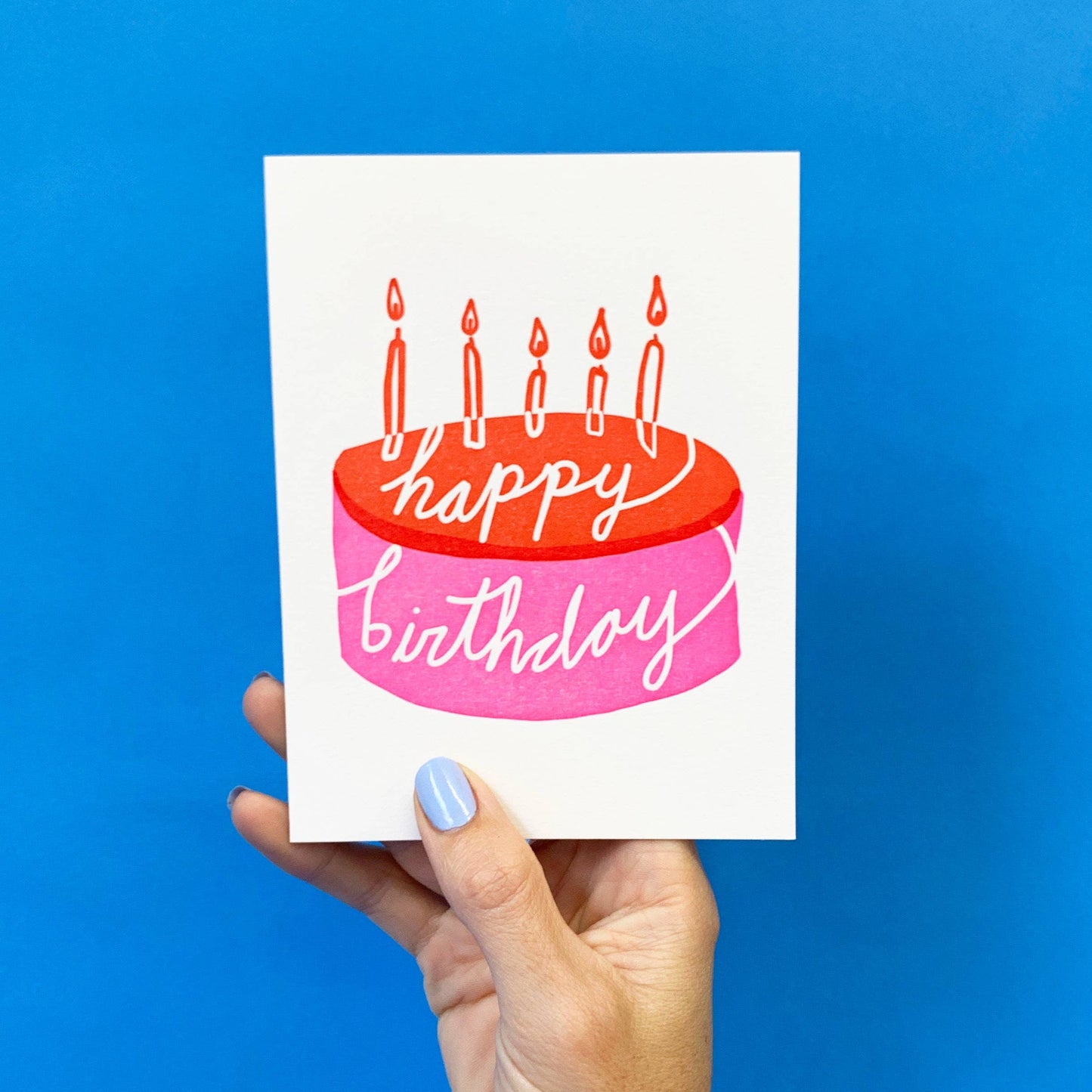 Happy Birthday Cake Card