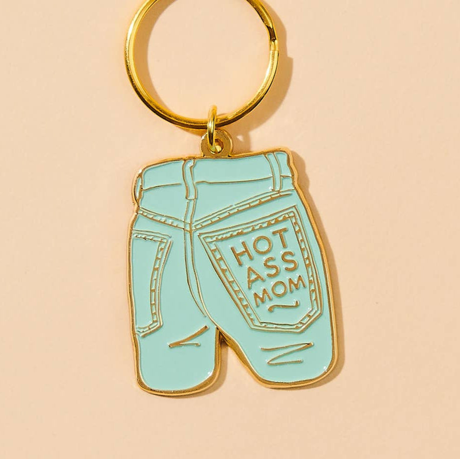 Mom Jeans Enamel Keychain