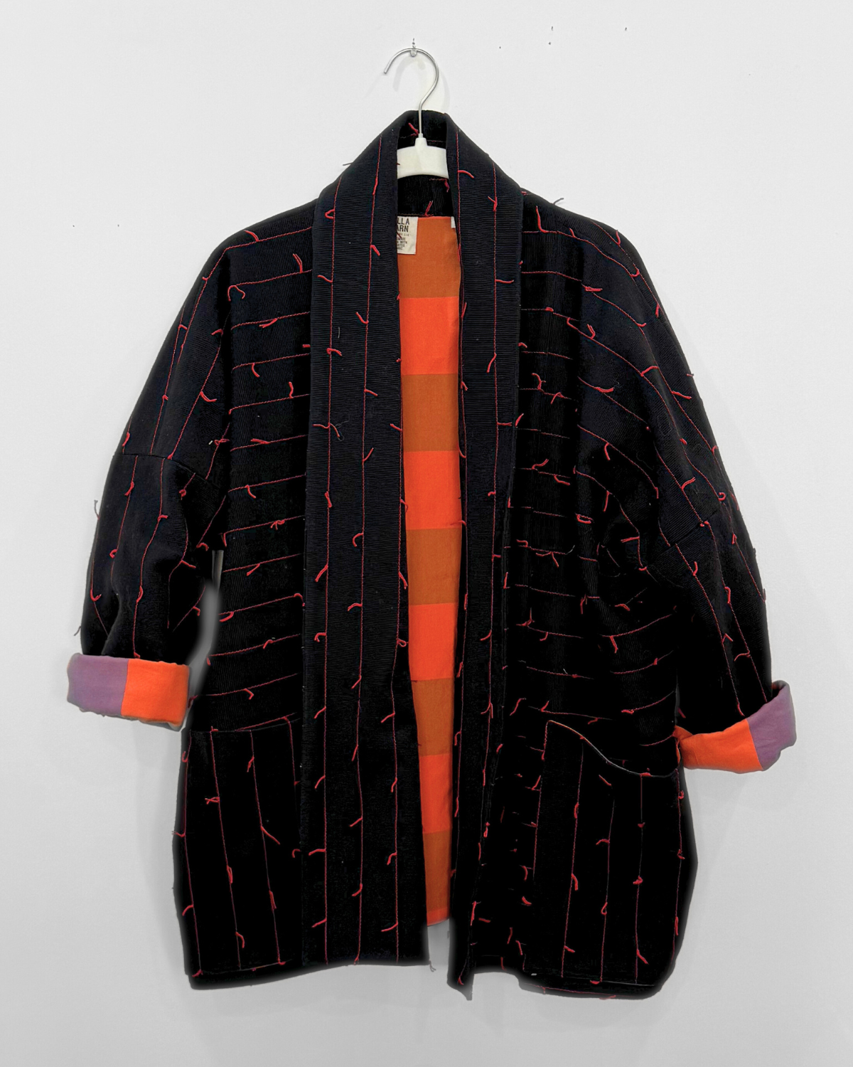 Open Front Cardigan Jacket - Fireworks