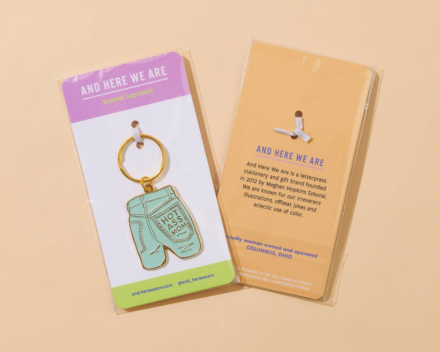 Mom Jeans Enamel Keychain