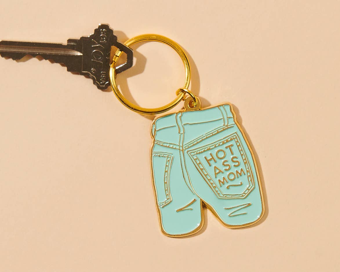 Mom Jeans Enamel Keychain