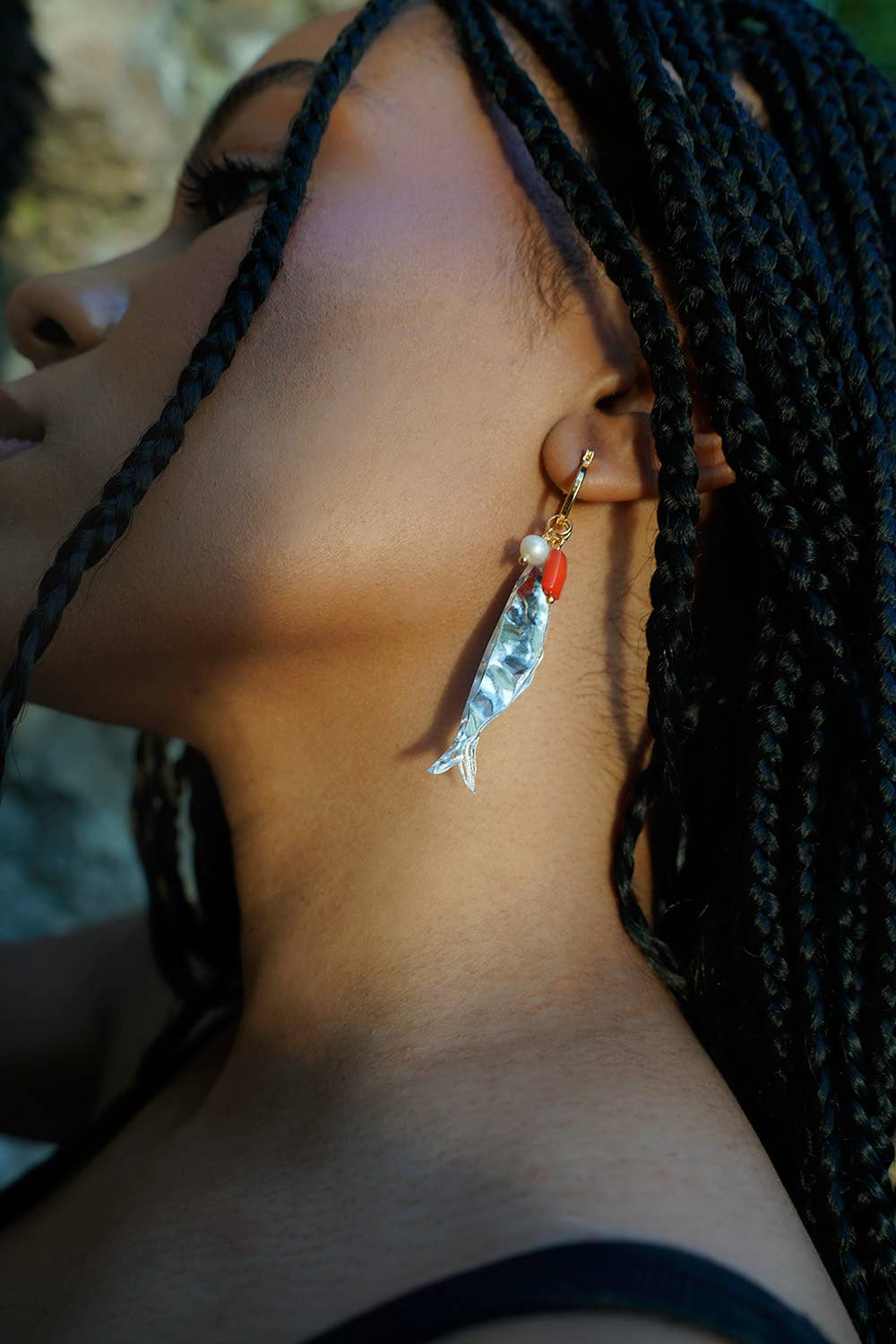 Sardine Hoop Earrings