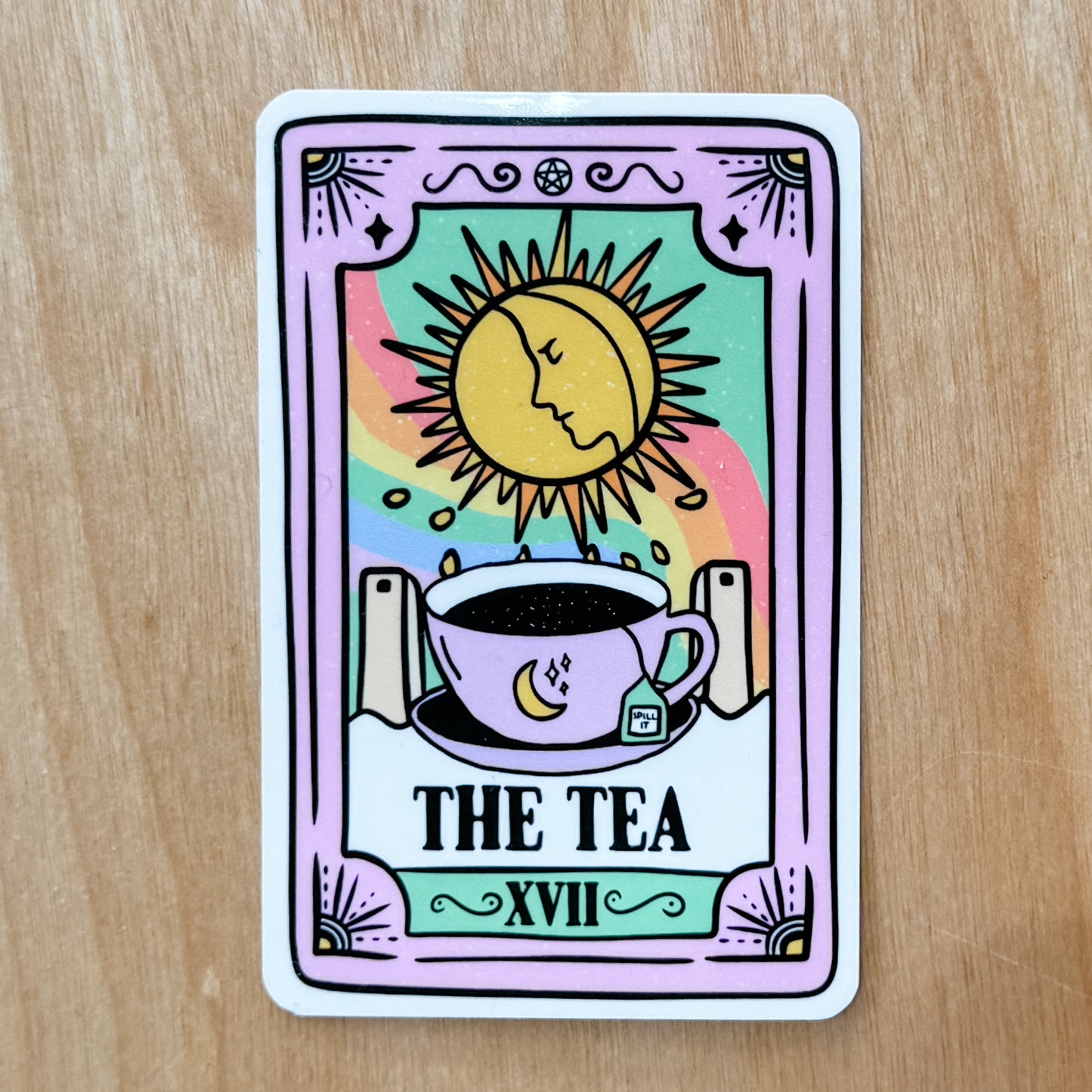 The Tea Tarot Card Sticker