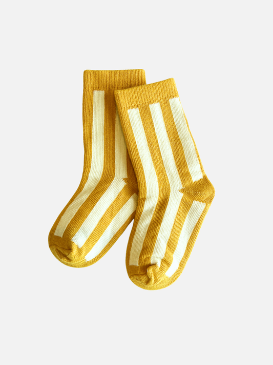 Baby & Toddler Stripe Sock: Marigold