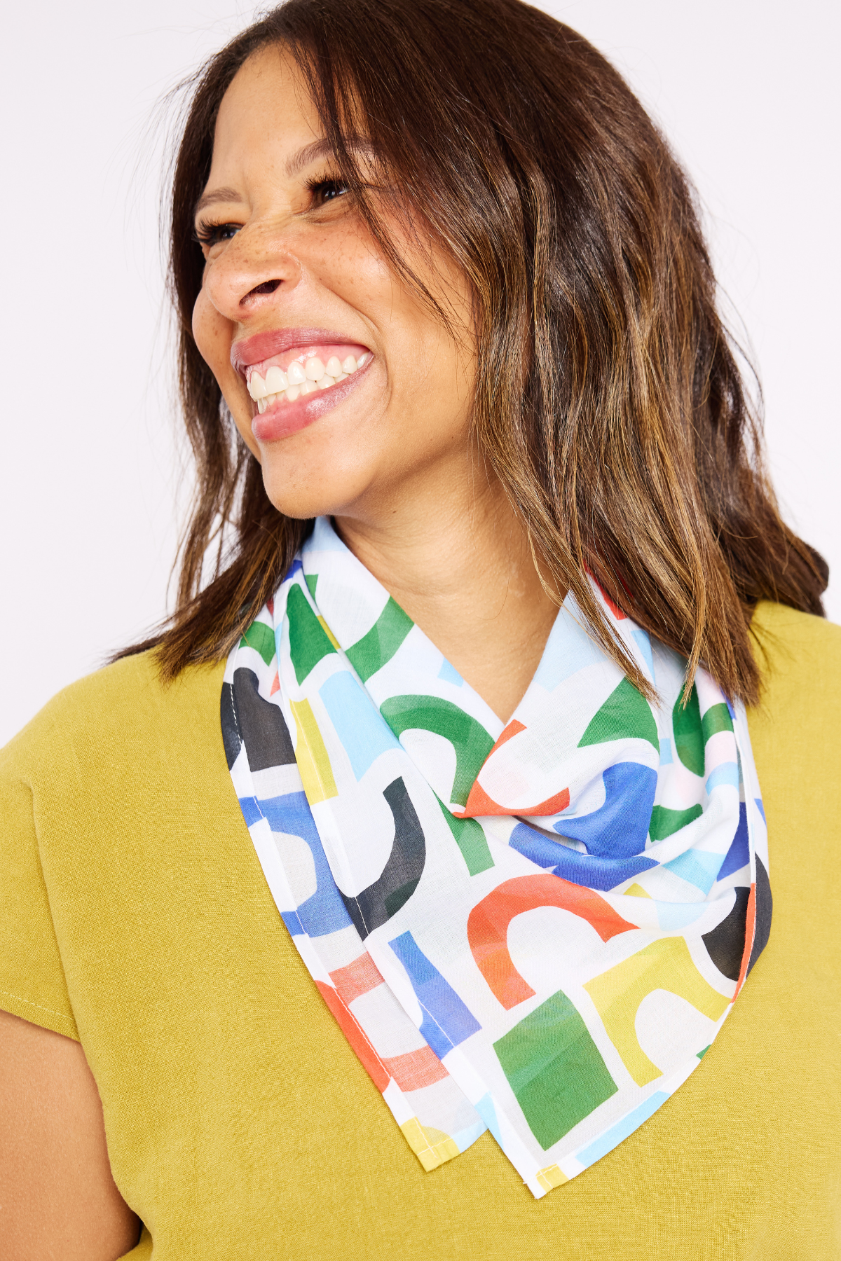 Organic Cotton Bandana - Shapes Ahoy