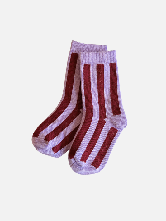 Baby & Toddler Stripe Sock: Violet