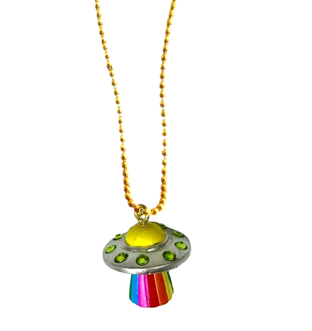 UFO Necklace (glow in the dark)