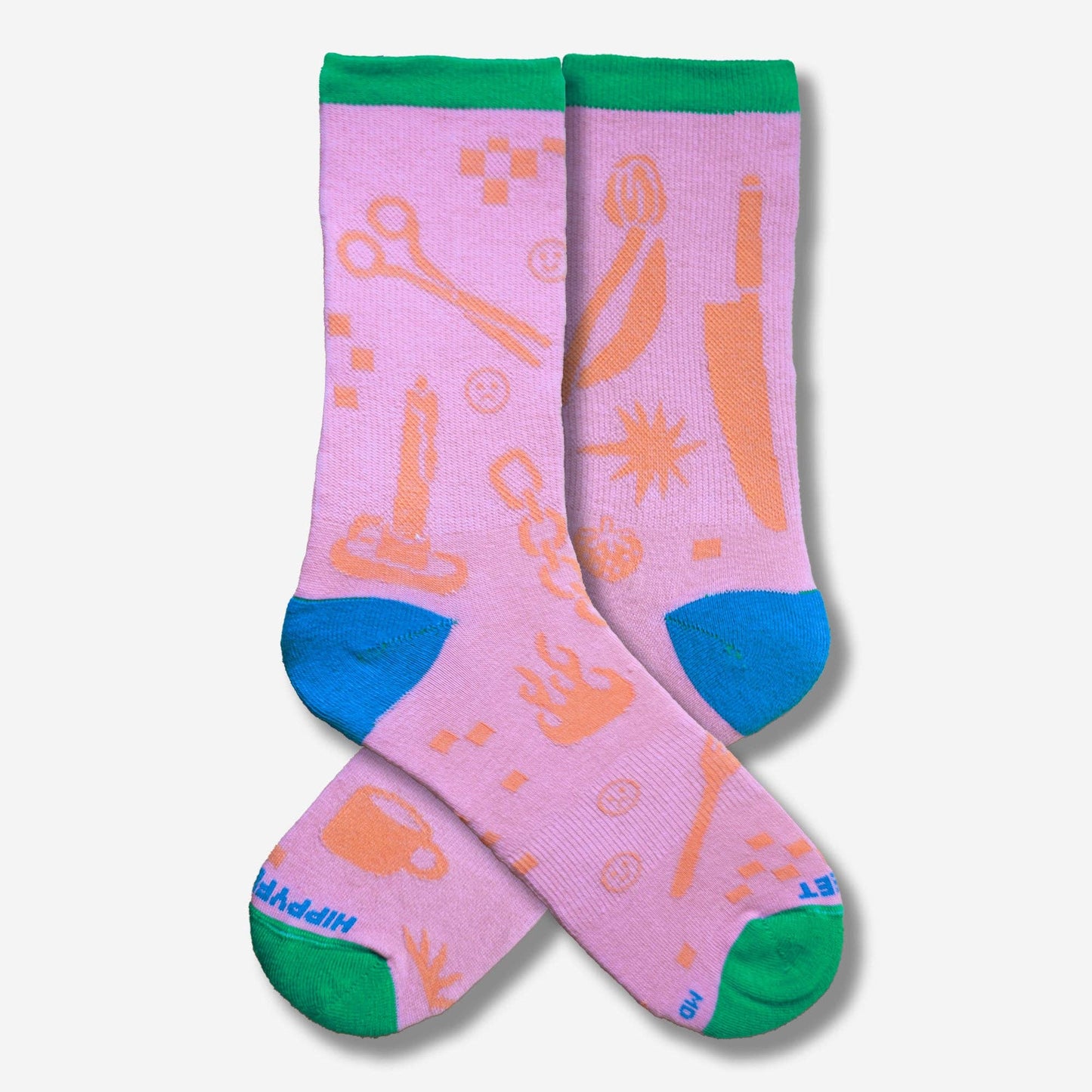 @Allison.Mckeen Chaotic Objects Crew Socks - Pink