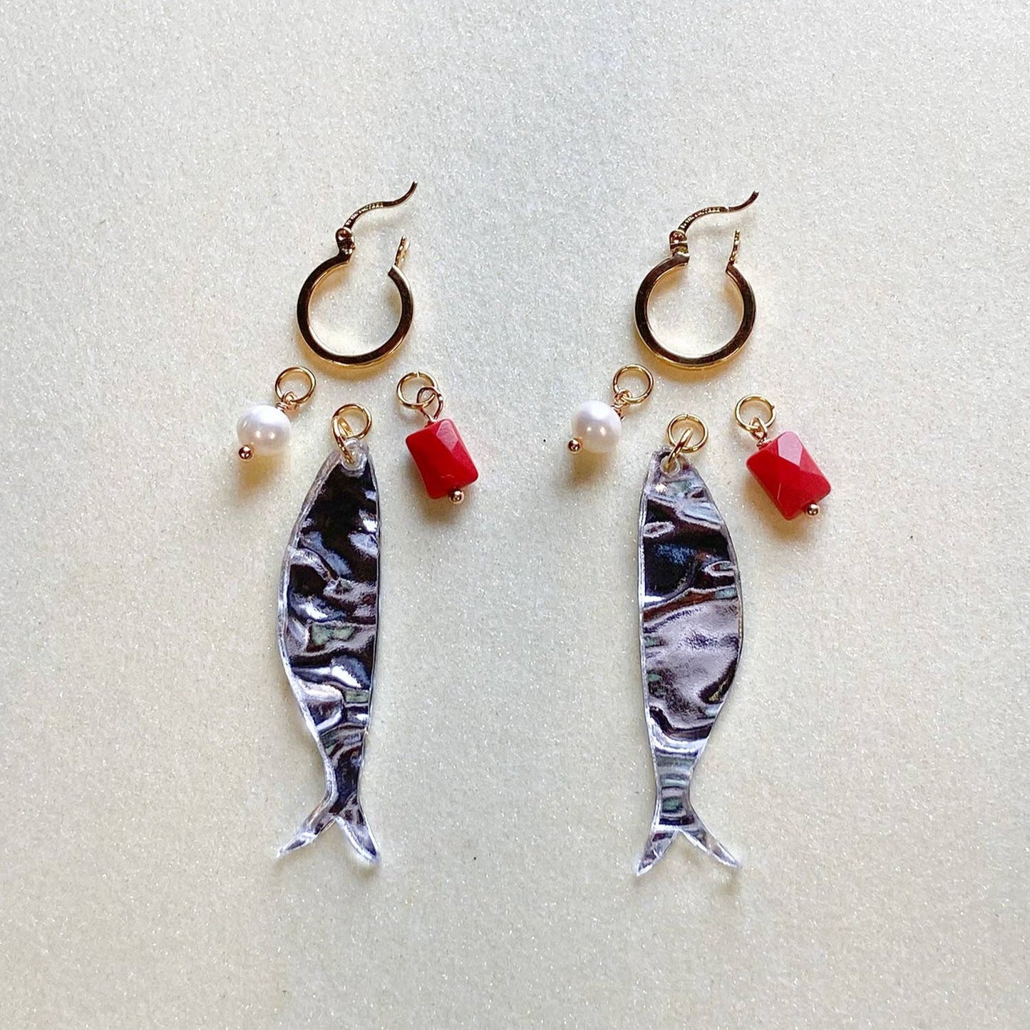 Sardine Hoop Earrings