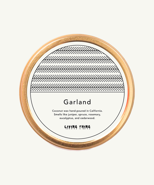 Garland Holiday Candle Travel Tin: Spruce + Eucalyptus